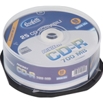 CD-R scrivibile - 700 MB - spindle da 25 - Stampabile inkjet
