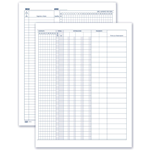 Presenze dipendenti e visitatori - Libro presenze mensili - Registro - 50 pagine