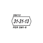Etichette permanenti 26 x 12 mm - 1000 etichette